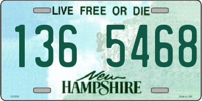 NH license plate 1365468