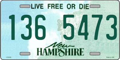 NH license plate 1365473