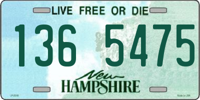 NH license plate 1365475