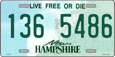 NH license plate 1365486