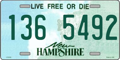 NH license plate 1365492