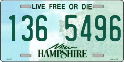 NH license plate 1365496