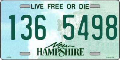 NH license plate 1365498