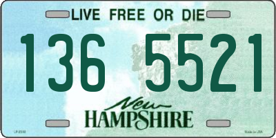 NH license plate 1365521