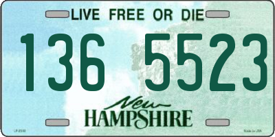NH license plate 1365523