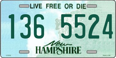 NH license plate 1365524