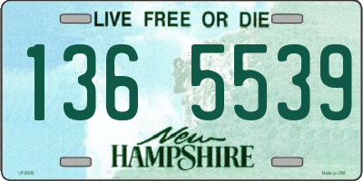 NH license plate 1365539
