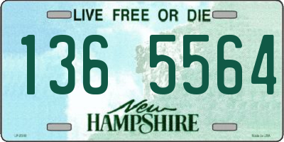 NH license plate 1365564