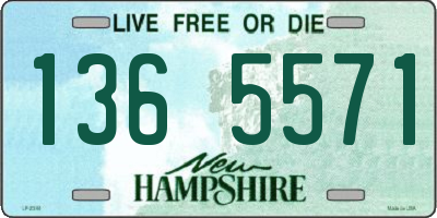 NH license plate 1365571