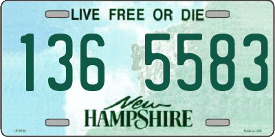 NH license plate 1365583