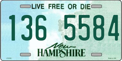 NH license plate 1365584