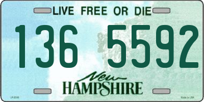 NH license plate 1365592