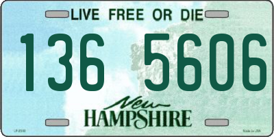 NH license plate 1365606