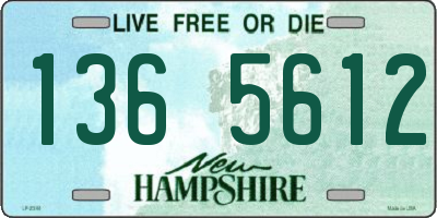 NH license plate 1365612