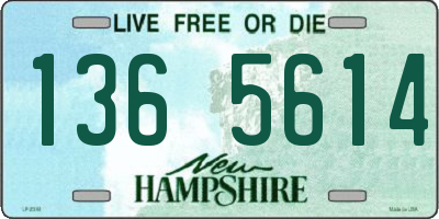 NH license plate 1365614