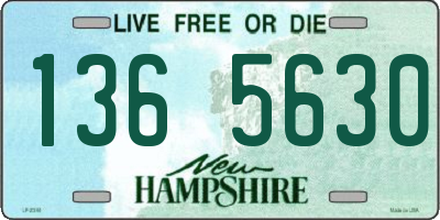 NH license plate 1365630