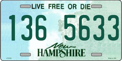 NH license plate 1365633