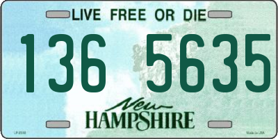 NH license plate 1365635