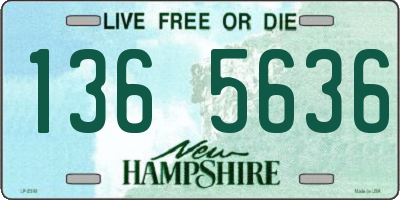 NH license plate 1365636