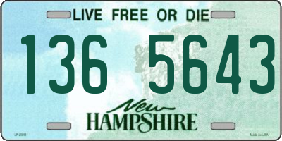 NH license plate 1365643