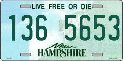 NH license plate 1365653