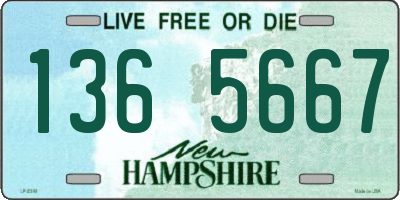 NH license plate 1365667