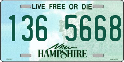 NH license plate 1365668