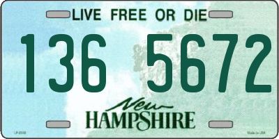 NH license plate 1365672