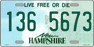 NH license plate 1365673