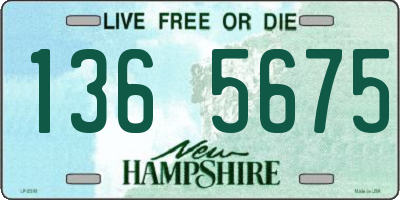 NH license plate 1365675