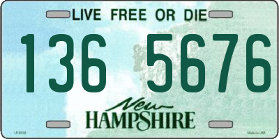 NH license plate 1365676