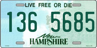 NH license plate 1365685