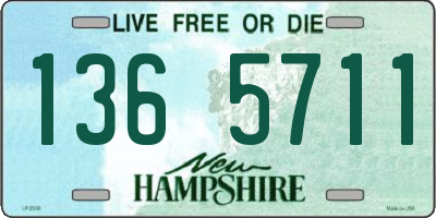 NH license plate 1365711