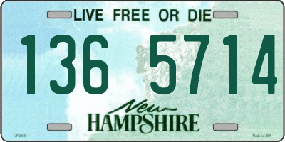 NH license plate 1365714