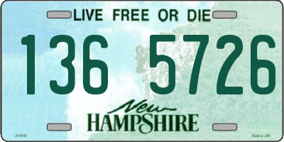 NH license plate 1365726