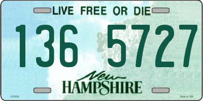 NH license plate 1365727