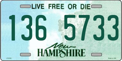 NH license plate 1365733