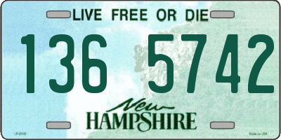 NH license plate 1365742