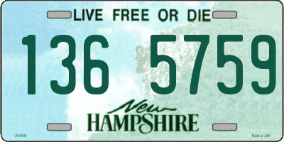 NH license plate 1365759