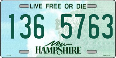 NH license plate 1365763