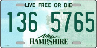 NH license plate 1365765