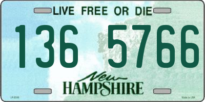 NH license plate 1365766