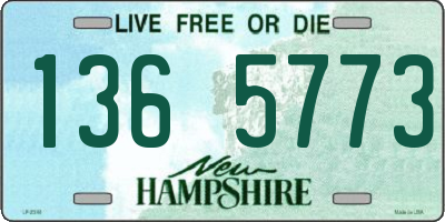 NH license plate 1365773