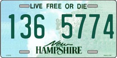 NH license plate 1365774