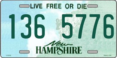 NH license plate 1365776