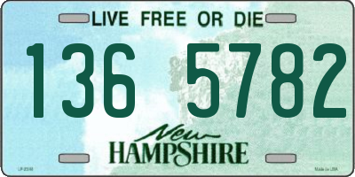 NH license plate 1365782