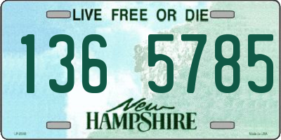 NH license plate 1365785