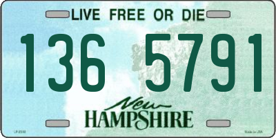 NH license plate 1365791