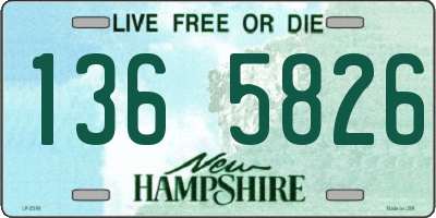 NH license plate 1365826