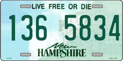 NH license plate 1365834